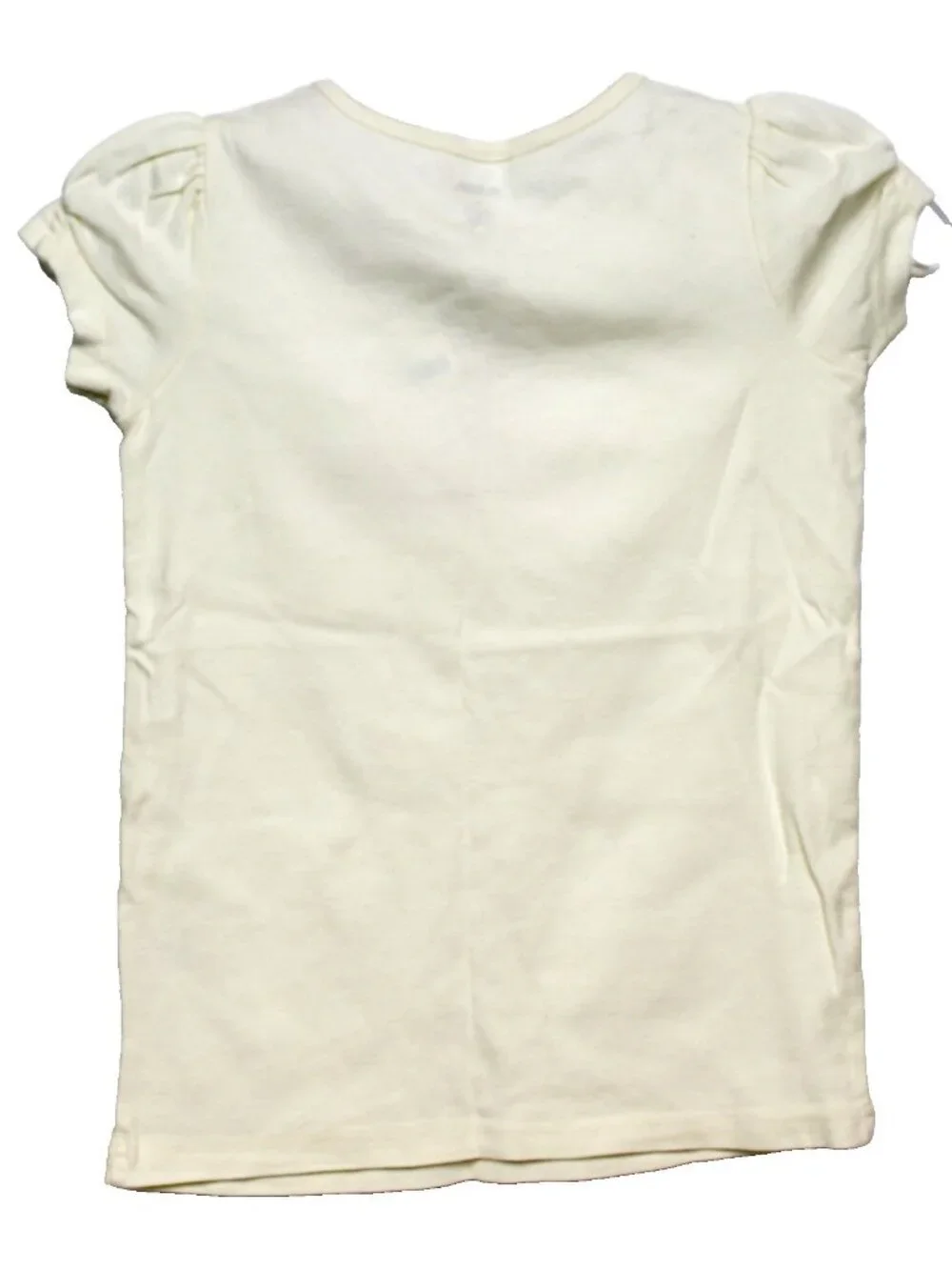 2008 Gymboree Prep School Tee Sz  10 T-Shirt Red Apple White Stripe Puff Sleeve
